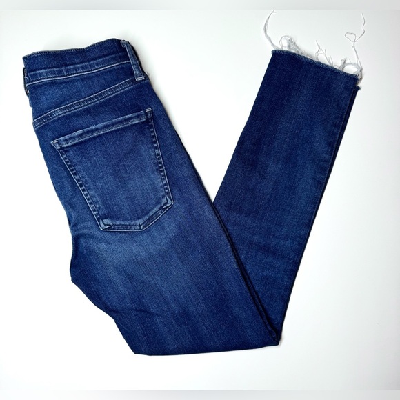 AGOLDE Women’s Sophie Skinny Crop Jeans Dark Wash Blue Stretch Denim Size- 26 - Picture 6 of 10